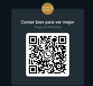 Grupo de Whatsapp "Comer bien para ver mejor"